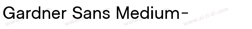 Gardner Sans Medium字体转换